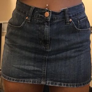Mid-Rise Old Navy Jean Skirt